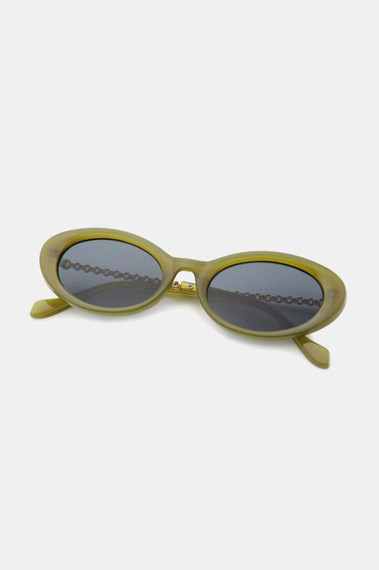 Polycarbonate Frame Cat-Eye Sunglasses